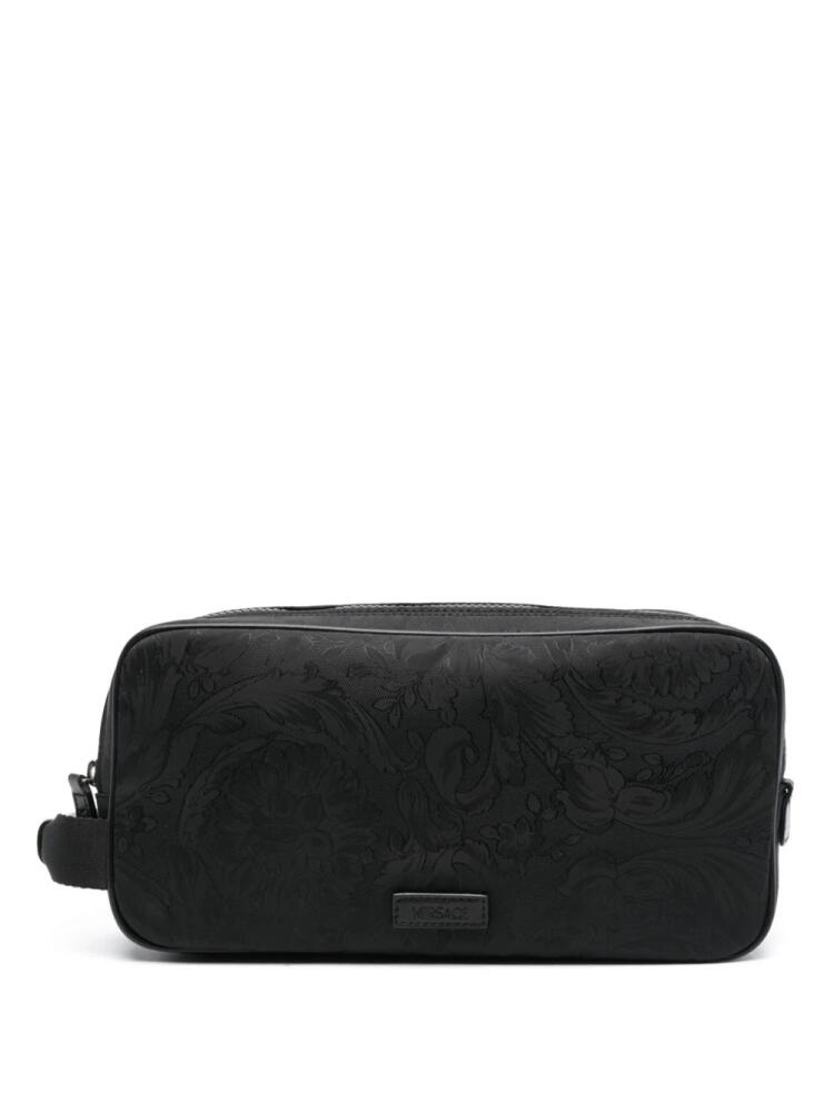 Versace Neo Nylon Jacquard wash bag - Black Cover