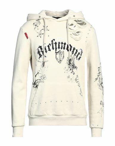 John Richmond Man Sweatshirt Ivory Cotton Cover