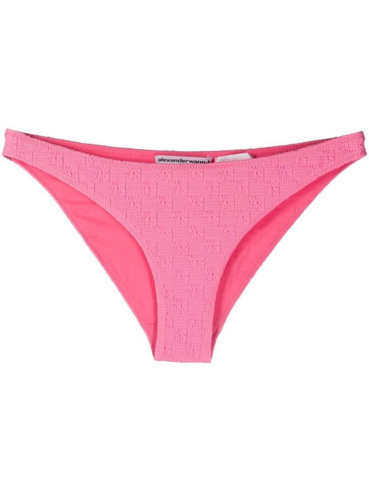 Alexander Wang logo-print bikini bottoms - Pink Cover