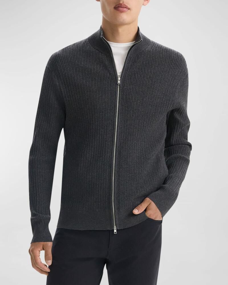 Theory Men's Riland Full Zip Sweater Cover