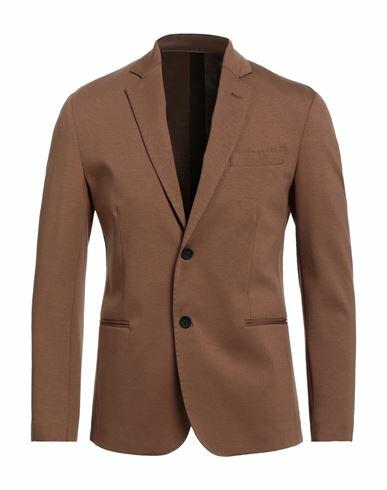 Takeshy Kurosawa Man Blazer Light brown Cotton, Polyamide, Elastane Cover