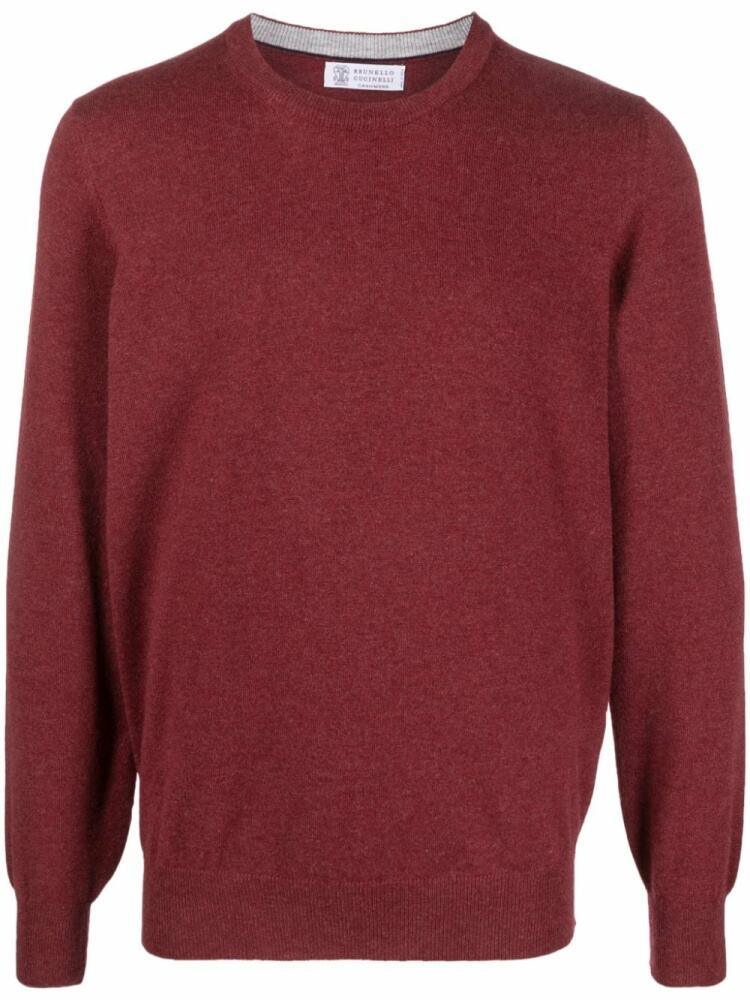 Brunello Cucinelli crew-neck cashmere jumper - Red Cover