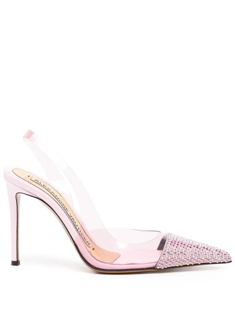 Alexandre Vauthier 110mm rhinestone sheer pumps - Pink Cover