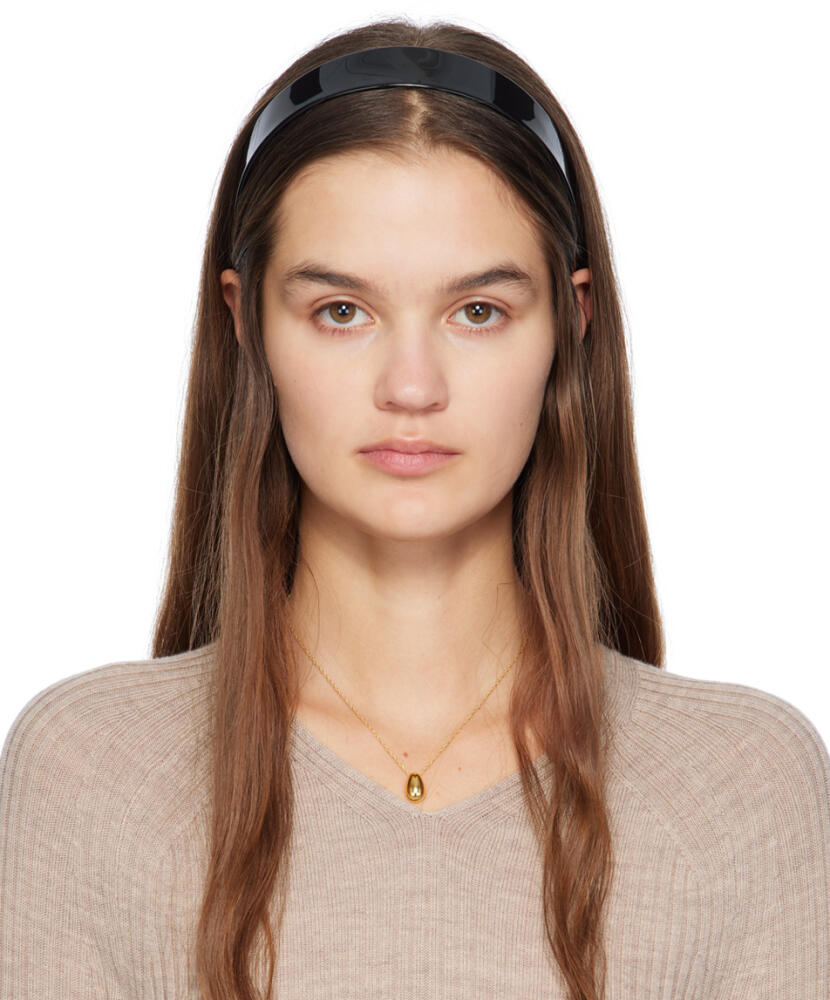 Sophie Buhai Black Thin Bessette Headband Cover