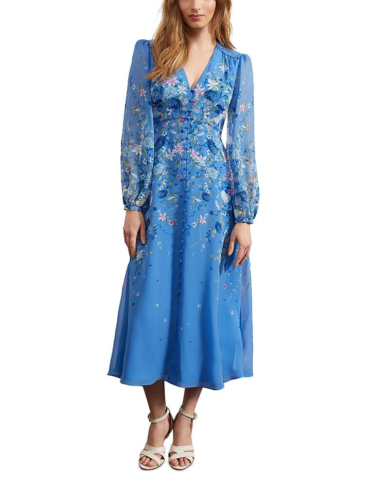 Hobbs London Caversham Silk Limited Midi Dress Cover