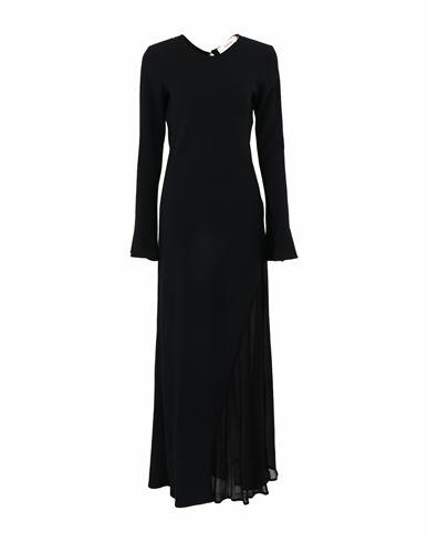 Jucca Woman Maxi dress Black Acetate, Viscose Cover