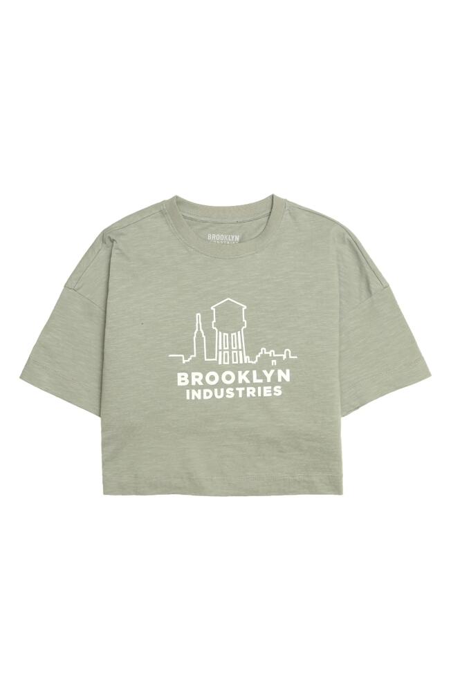 Brooklyn Industries City Cotton Crop T-Shirt in Agave Green Cover