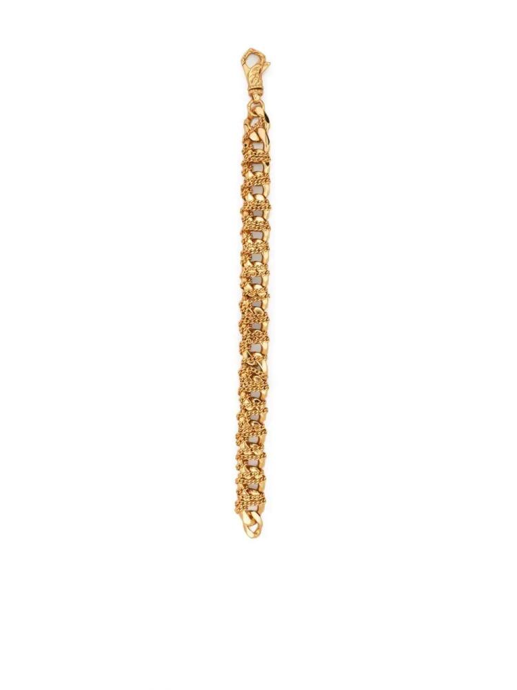 Emanuele Bicocchi crocheted chain-link bracelet - Gold Cover