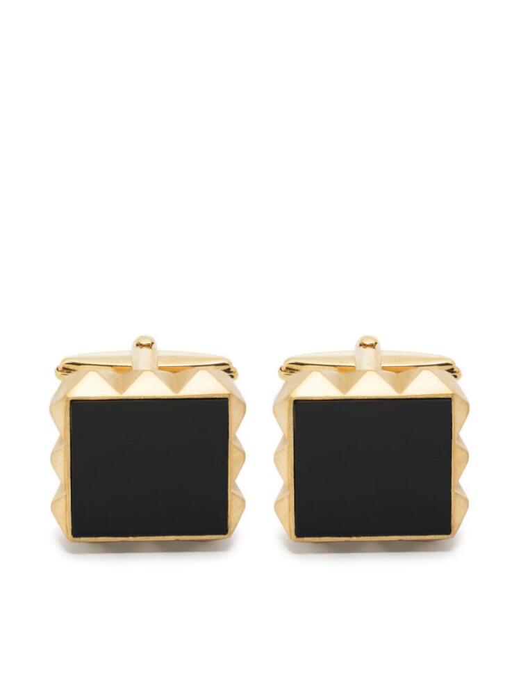 Lanvin gemstone-detail studded cufflinks - Gold Cover