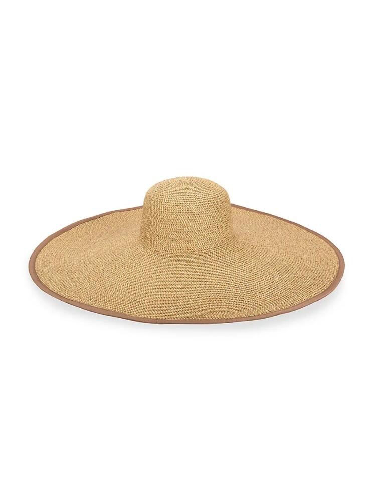 San Diego Hat Company Women's Woven Floppy Hat - Toast Cover