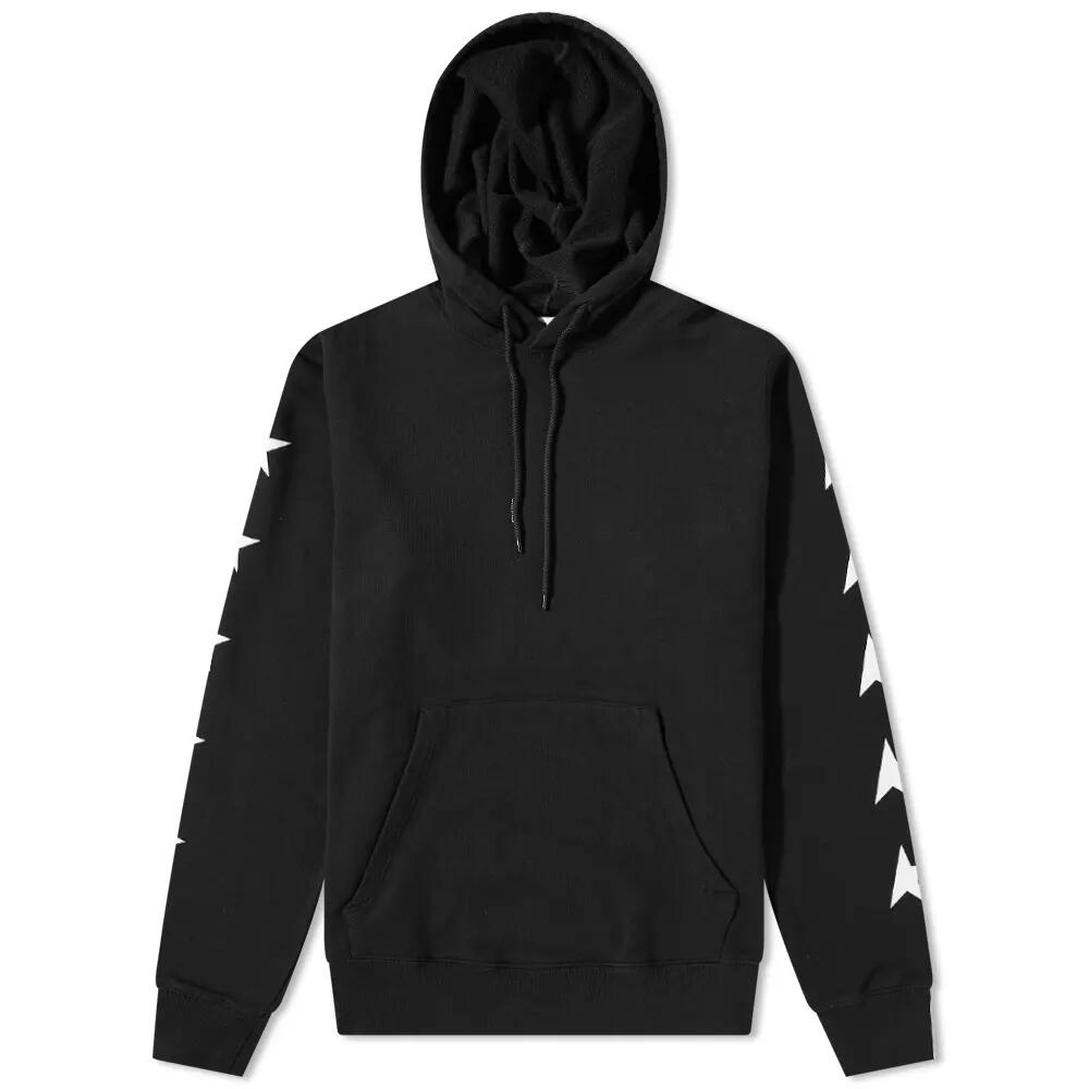 Golden Goose Men's Star Alighiero Hoodie in Black/White Cover