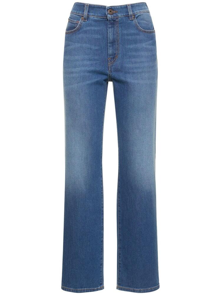 WEEKEND MAX MARA Ortisei Cotton Denim Straight Jeans Cover