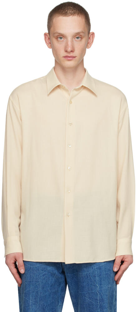 AURALEE Off-White Viyella Shirt Cover