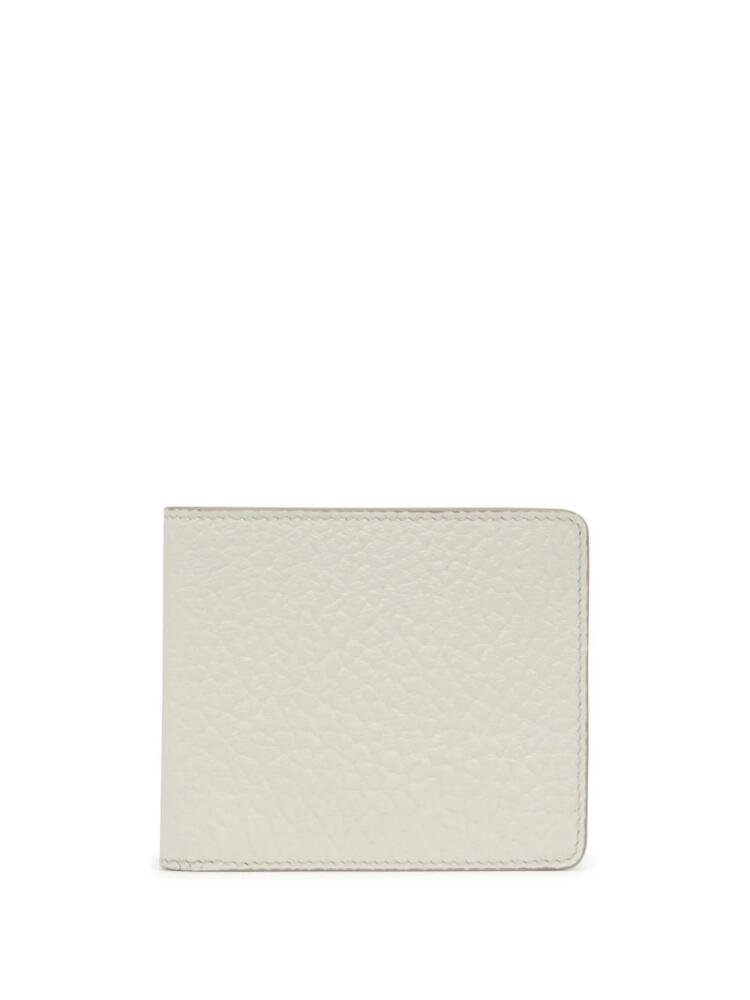 Maison Margiela four-stitch leather card holder - White Cover