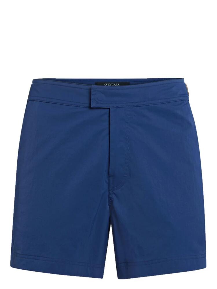 Zegna 232 Road Brand Mark swim shorts - Blue Cover