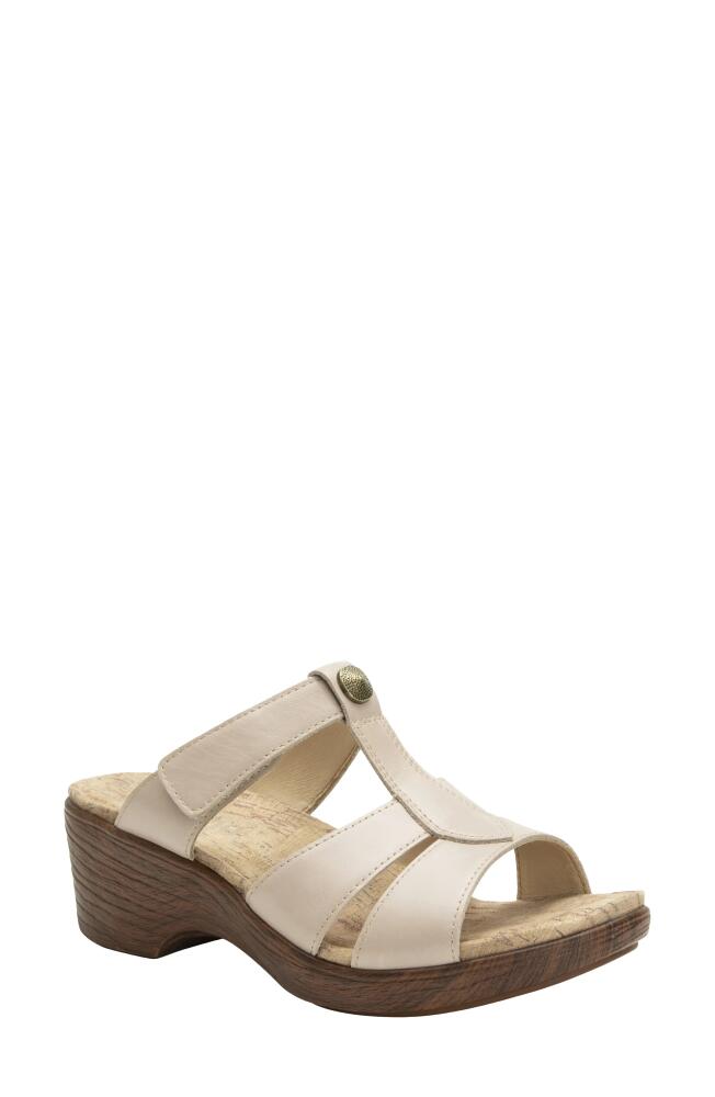 Alegria by PG Lite Shantal Platform Slide Sandal in Oat Cover