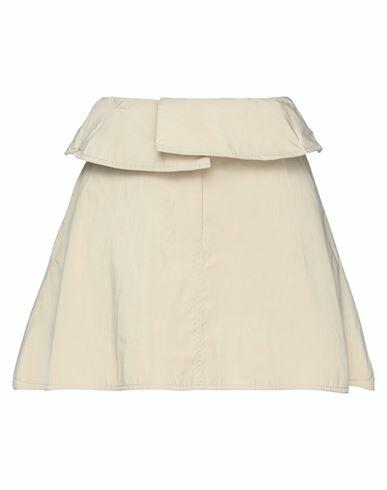 Jw Anderson Woman Mini skirt Beige Cotton, Nylon Cover