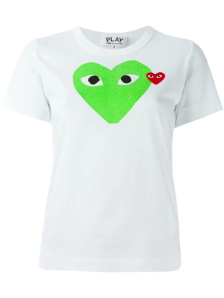 Comme Des Garçons Play heart print T-shirt - White Cover