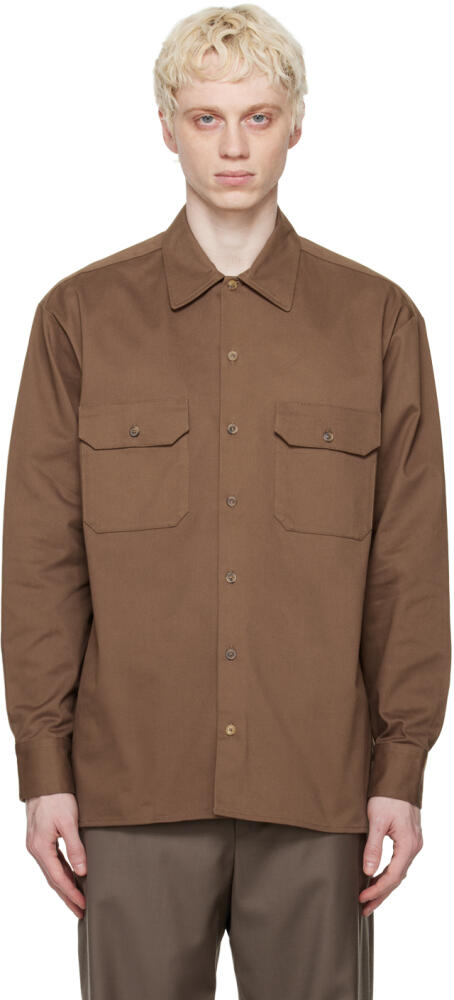 Ghiaia Cashmere Brown Working Shirt Cover