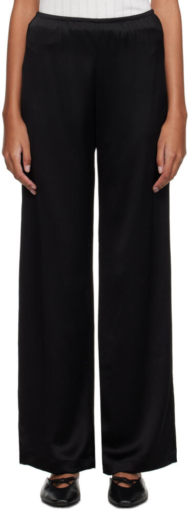 LESET Black Barb Trousers Cover