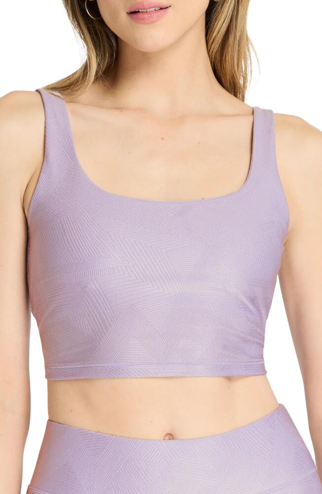 BANDIER Tempo Jacquard Longline Sports Bra in Lilac Haze Cover