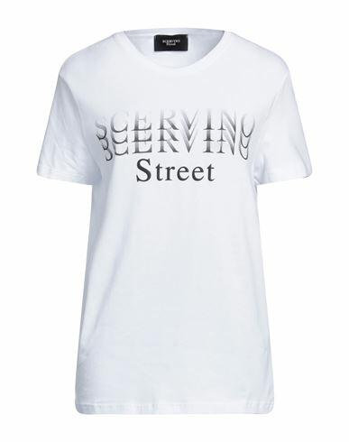 Scervino Woman T-shirt White Cotton, Elastane Cover