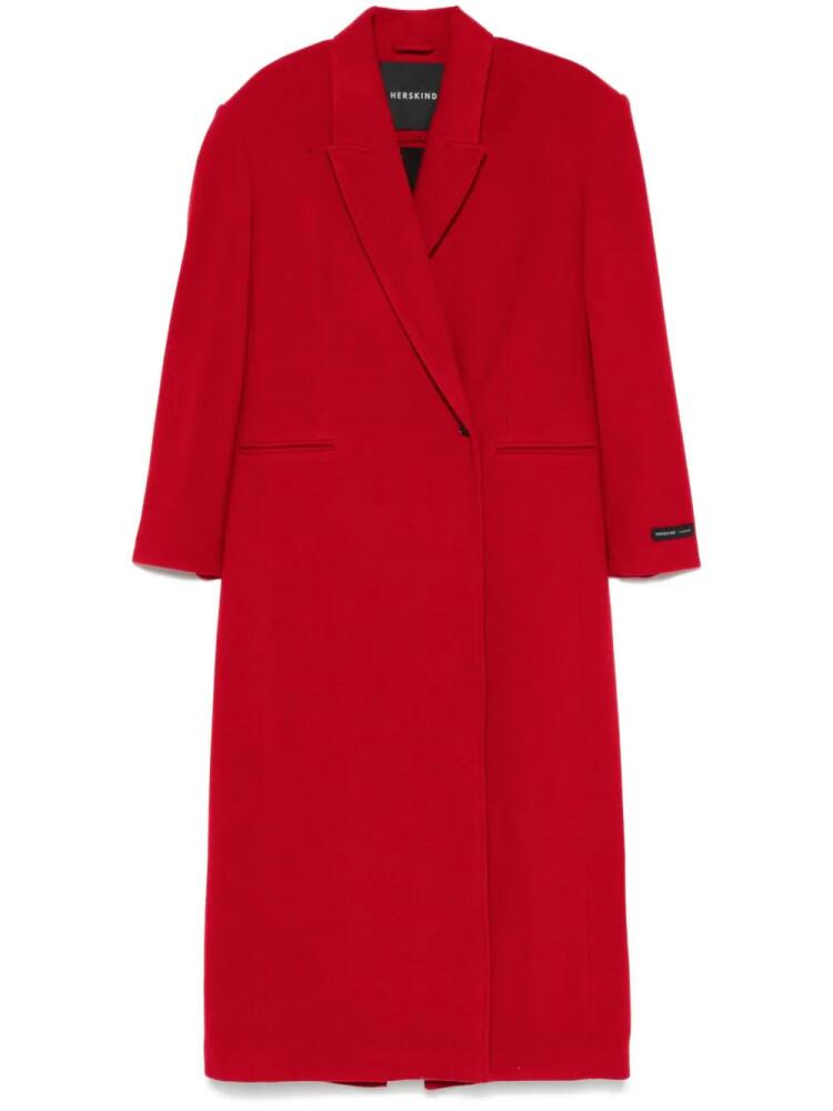 HERSKIND double-breasted coat - Red Cover