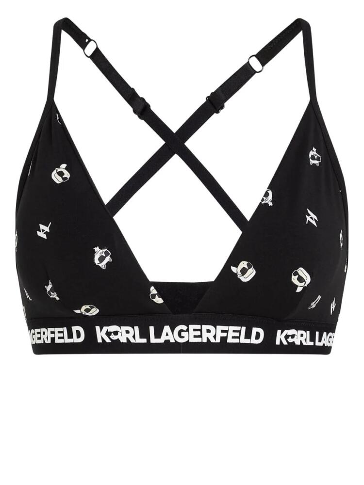 Karl Lagerfeld Ikonik 2.0 padded bralette - Black Cover