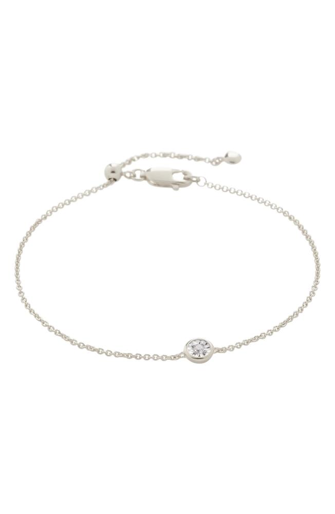 Monica Vinader Essential Diamond Bracelet in Silver Cover