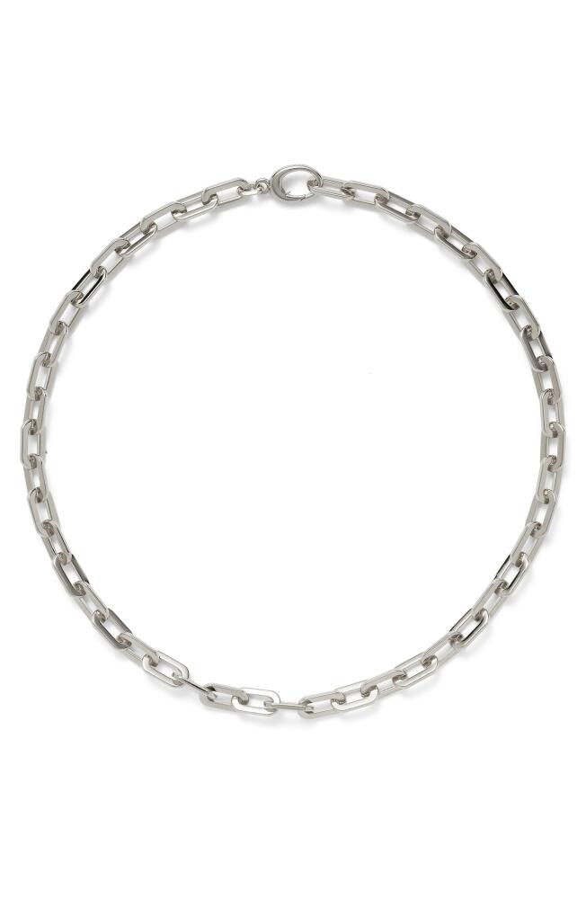 Lady Grey Octagon Chain Necklace in Silver Cover