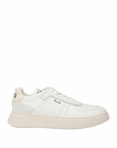 Cesare Paciotti 4us Man Sneakers White Calfskin Cover