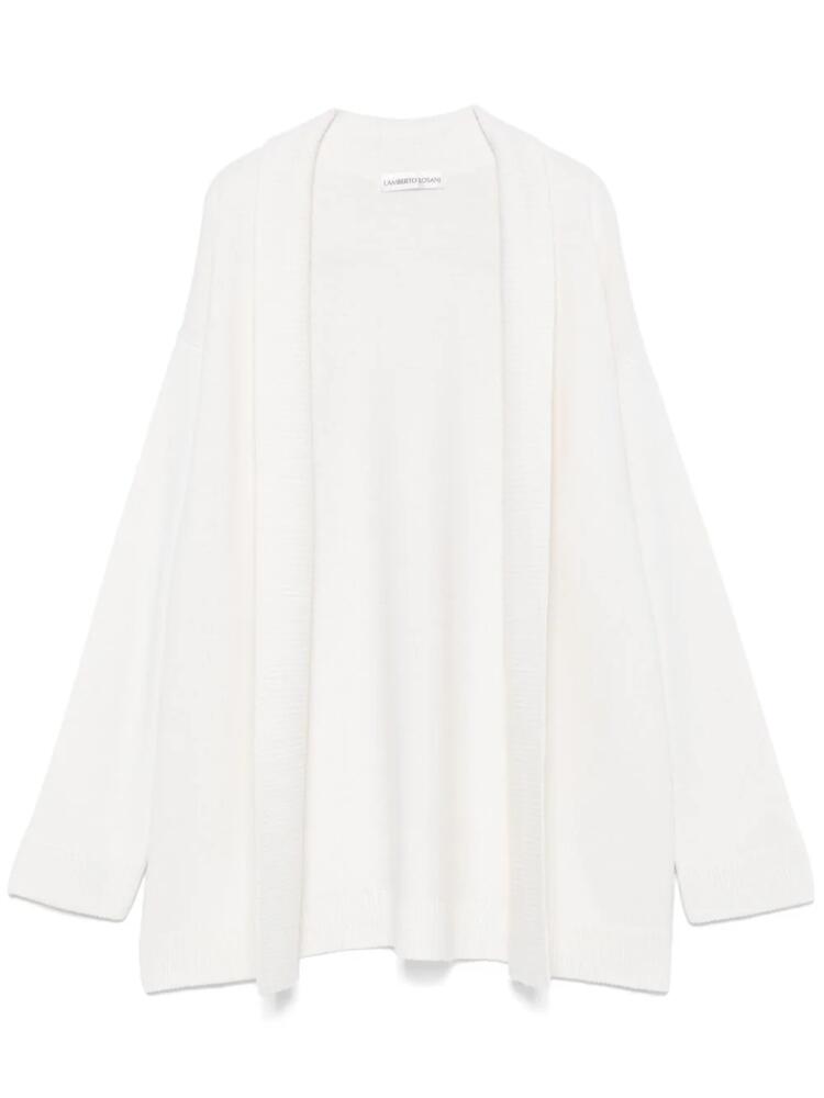 Lamberto Losani ribbed-knit cardigan - White Cover