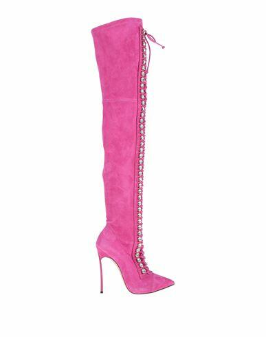 Casadei Woman Boot Fuchsia Soft Leather Cover