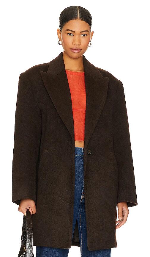 L'Academie Athena Coat in Brown Cover