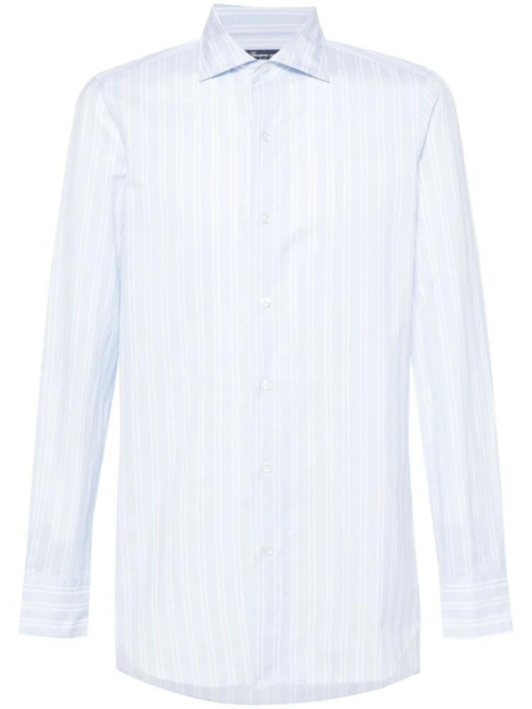 Finamore 1925 Napoli Milano striped cotton shirt - Blue Cover