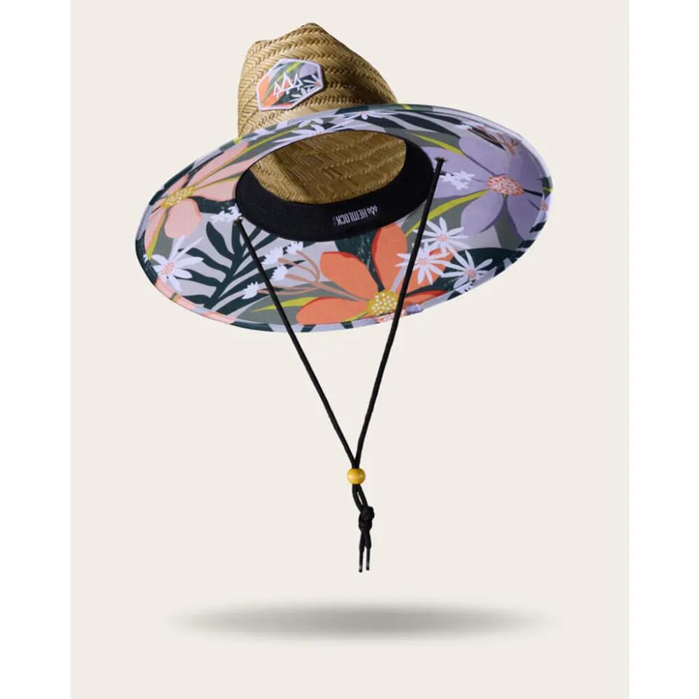 Hemlock Barbados Straw Lifeguard Hat in Floral Cover