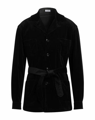 De Petrillo Man Jacket Black Cotton, Elastane Cover