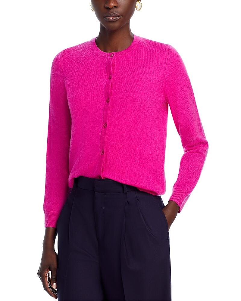 C by Bloomingdale's Crewneck Cashmere Cardigan - Exclusive Cover