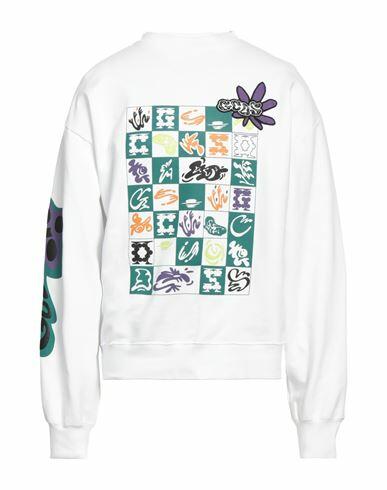 Gcds Man Sweatshirt White Cotton Cover