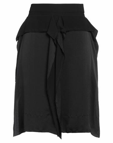 Lanvin Woman Midi skirt Black Silk Cover