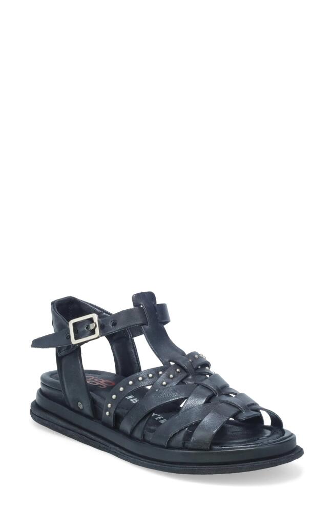 A. S.98 Satchel Ankle Strap Sandal in Black Cover