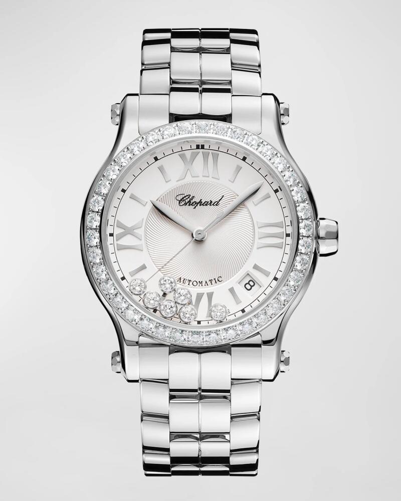 Chopard Happy Sport 36mm Stainless Steel Diamond Watch Cover