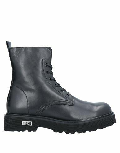 Cult Man Ankle boots Black Soft Leather Cover