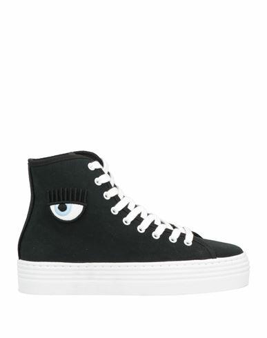 Chiara Ferragni Woman Sneakers Black Synthetic fibers Cover