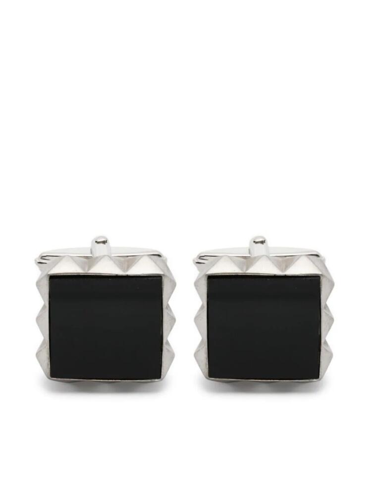 Lanvin gemstone studded cufflinks - Silver Cover