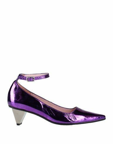 Ras Woman Pumps Purple Leather Cover