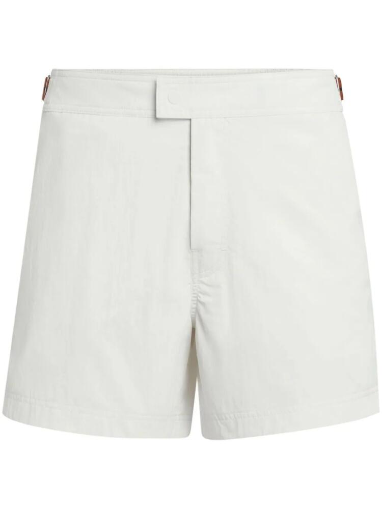 Zegna 232 Road Brand Mark swim shorts - White Cover