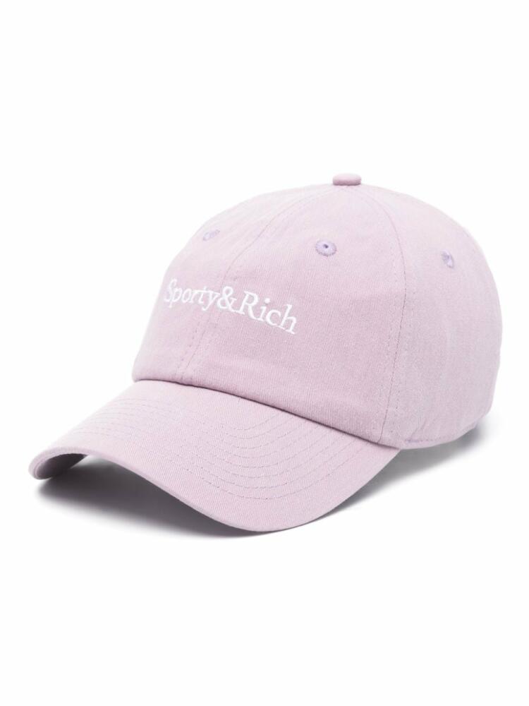 Sporty & Rich Serif Logo cap - Purple Cover