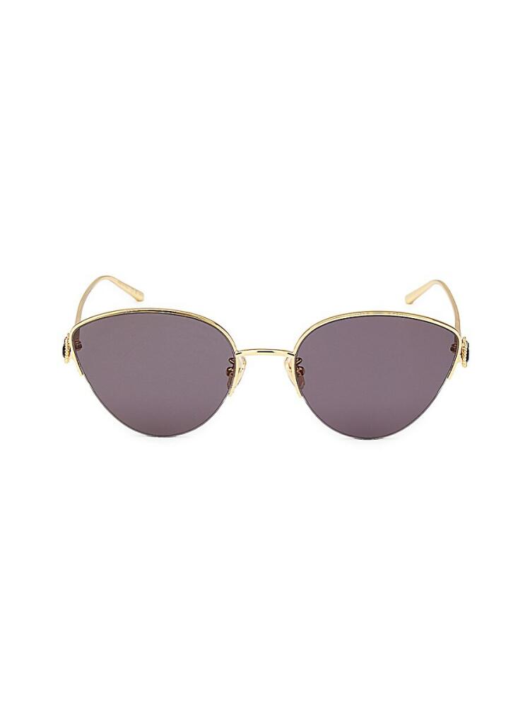 Boucheron Women's 59MM Cat Eye Sunglasses - Gold Cover