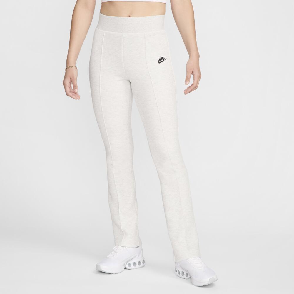 Women's Nike Sportswear Tech Fleece High-Waisted Slim Pants in Grey Cover